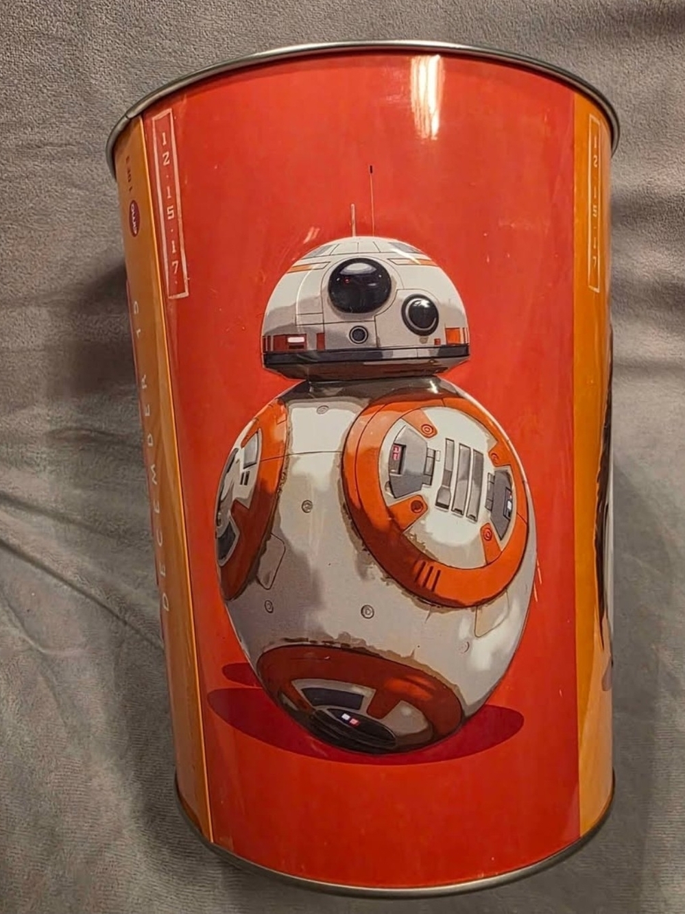 Star Wars The Last Jedi Collectible BB-8 Popcorn Tin